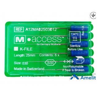 Інструмент ручний K-File M-Access №30, 25 мм (Dentsply Sirona), 6 шт./пак.